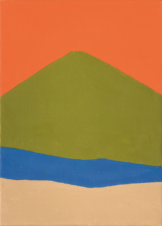 Etnel Adnan, Untitled, 2015, oil on canvas, 33 x 24 cm. © Etnel Adnan, Courtesy the artist and Galerie Lelong, Paris