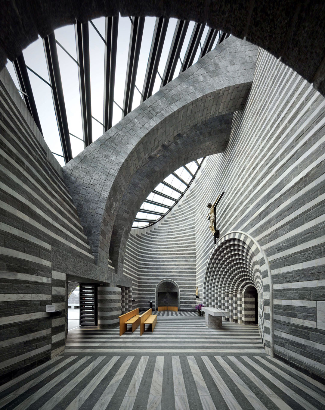 Church of San Giovanni Battista, Mogno, Switzerland,
1996, Mario Botta. From Stone by William Hall