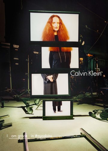 Grace Coddington by Tyrone Lebon for Calvin Klein. Photo: Tyrone Lebon / Courtesy of Calvin Klein