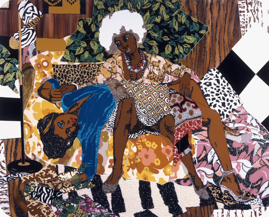 La Leçon d’amour (2008) by Mickalene Thomas

