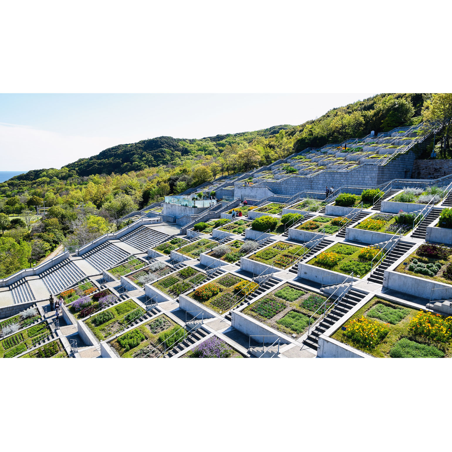 100-Step-Garden at Awaji-Yumebutai, Awaji, Japan. Tadao Ando (1999). Picture credit: Gobmetha / Shutterstock.com 