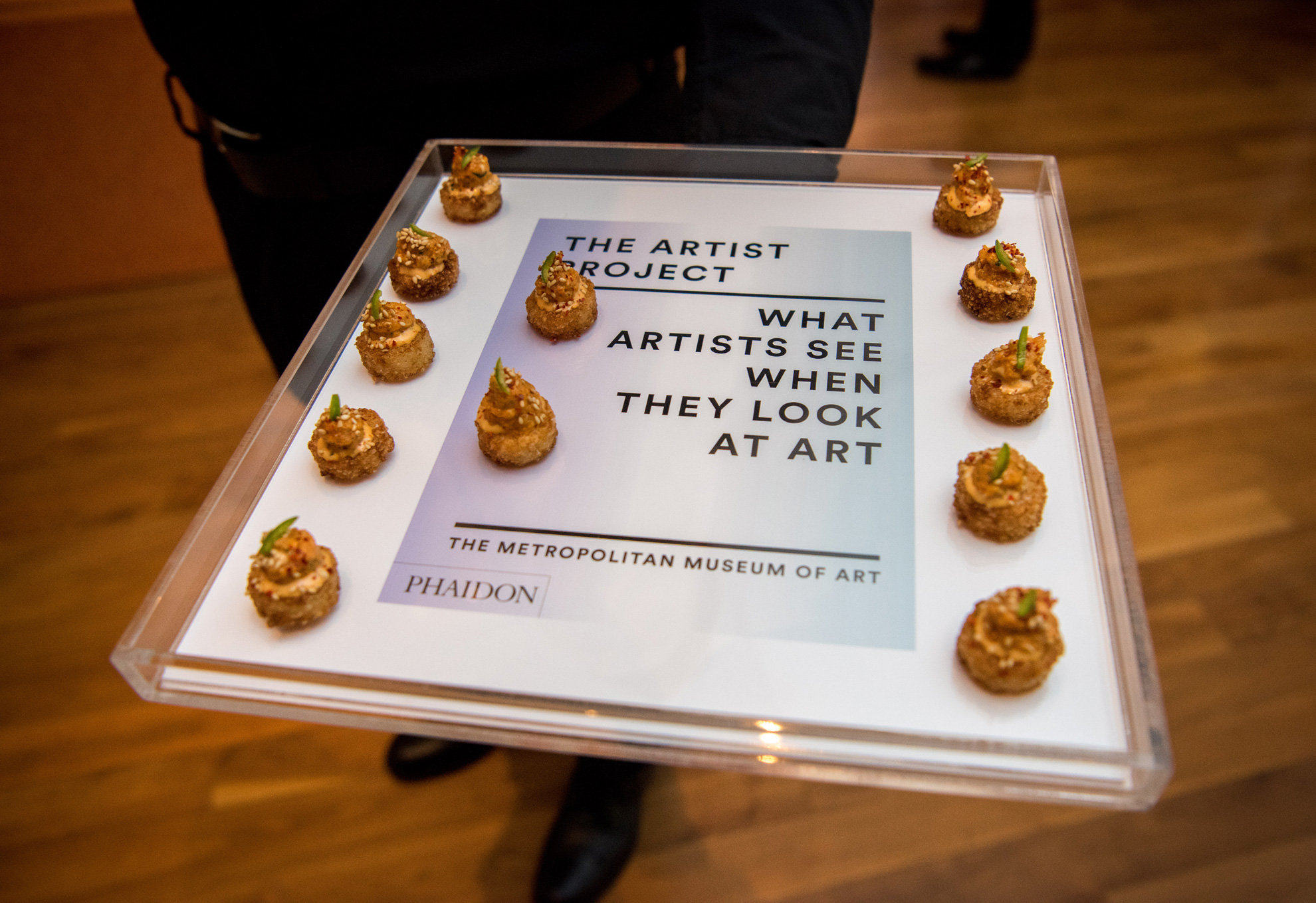 Canapés at the reception