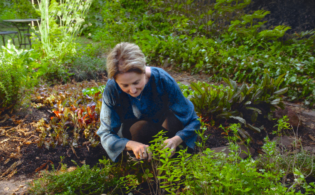 Alice Waters in her garden in California.Courtesy of Chez Panisse / Photo courtesy Yanka Industries