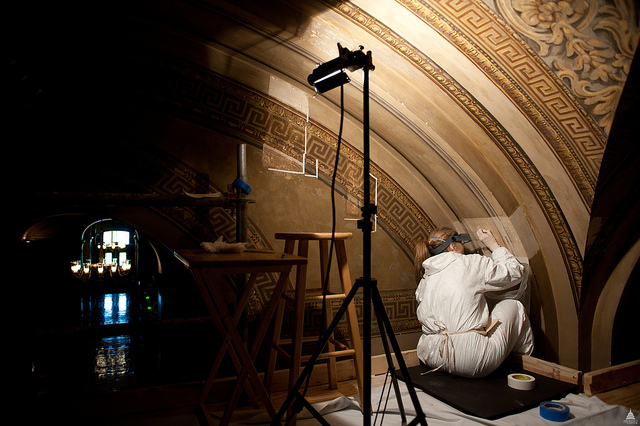 The recent restoration of the Brumidi Corridors