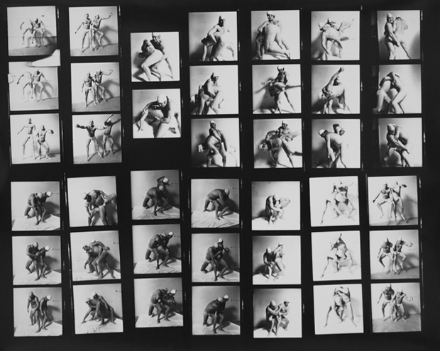 Francis Bacon contact sheet, courtesy of The Michael Hoppen Gallery