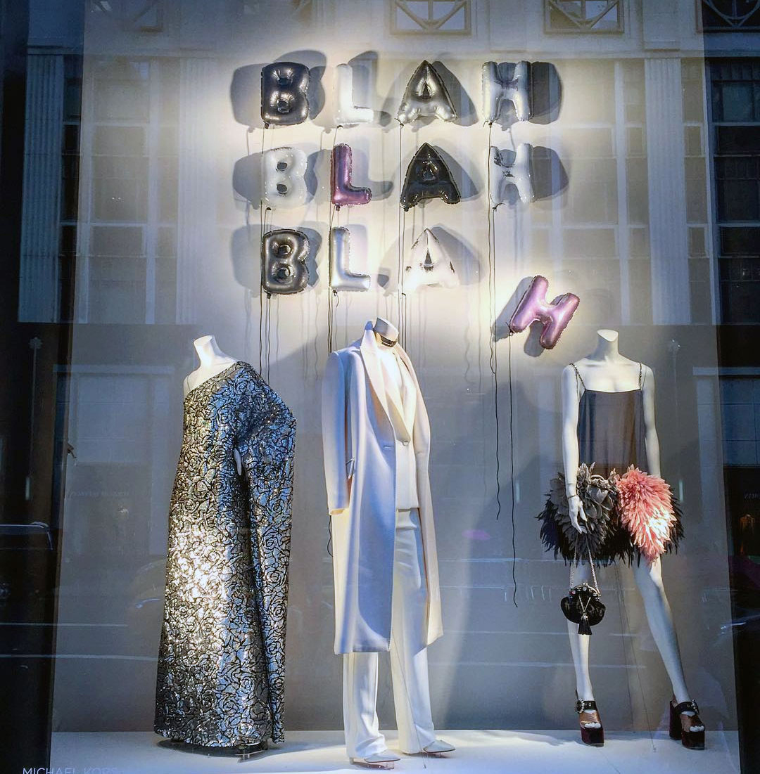 Bergdorf Goodman's ceramics window display. Image courtesy of the store's Instagram