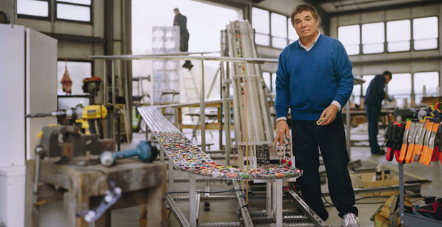 Chris Burden, 2010, midway through creating Metropolis II