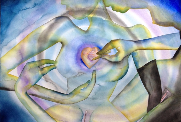 Refuge (2014) by Francesco Clemente