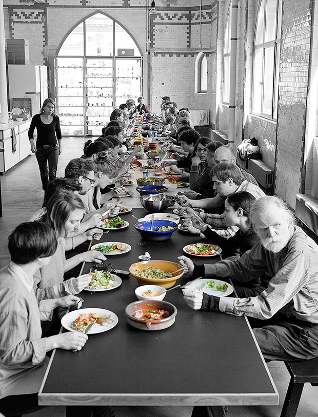 Lunch at Studio Olafur Eliasson, Berlin Photo: María del Pilar García Ayensa/ Studio Olafur Eliasson. © Studio Olafur Eliasson From Studio Olafur Eliasson The Kitchen