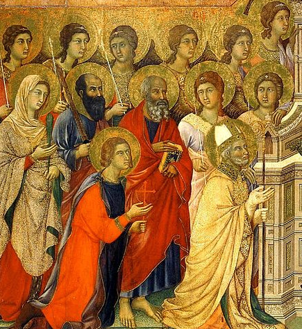 Duccio Maestà Altarpiece, 1308–11 Tempera on panel (detail). As reproduced in The Art Museum