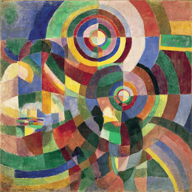 Electric Prisms (1914) by Sonia Delaunay. Musée National d’Art Moderne, Paris 