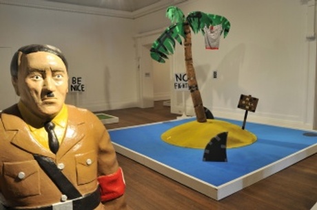 Installation view of Doug Fishbone and Friends Adventureland Golf (2012)