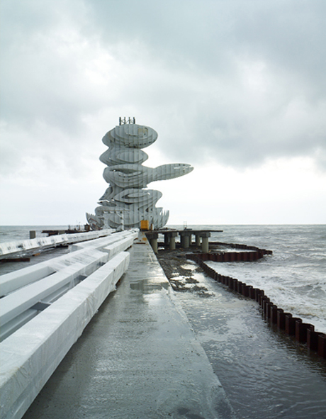 Lazika Pier Sculpture, by J Mayer H architects. Photo by Christoph Eyrich