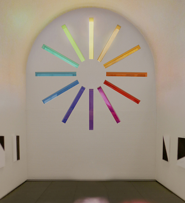 Ellsworth Kelly, Austin, 2015 (model; interior view) © 2015 Ellsworth Kelly. Image courtesy the Blanton Museum of Art