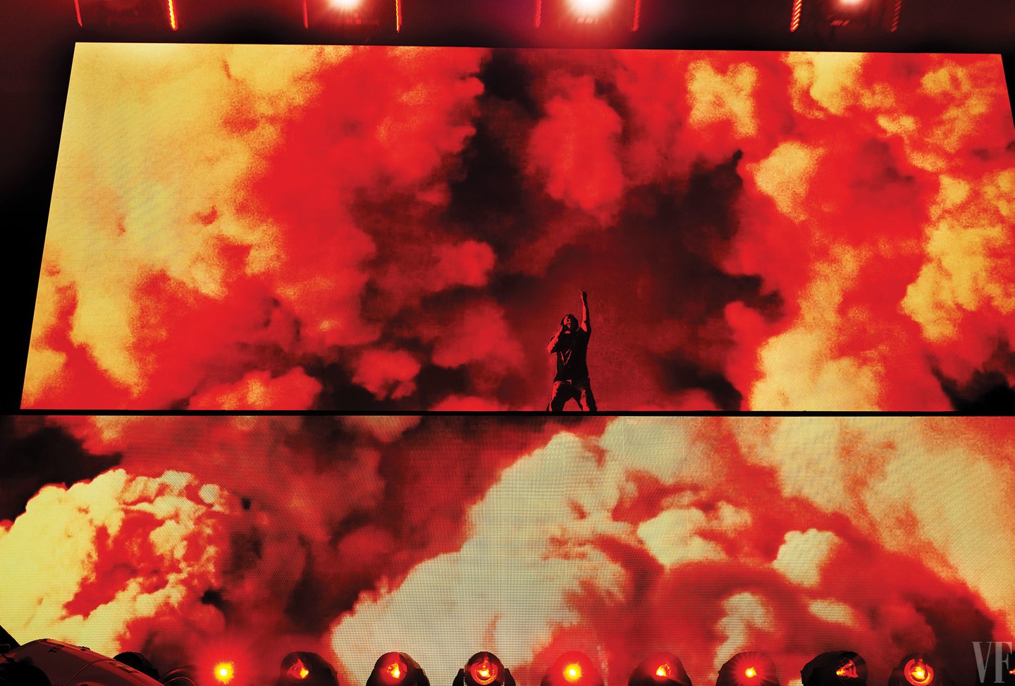 Lamar at the Jones Beach show' photograph by Annie Leibovitz