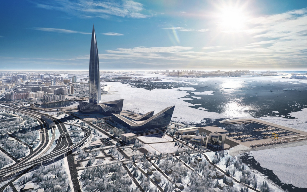 A rendering of the Lakhta Center, courtesy of www.lakhta.center