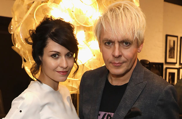 Nick Rhodes and Nefer Suvio at John Varvatos
