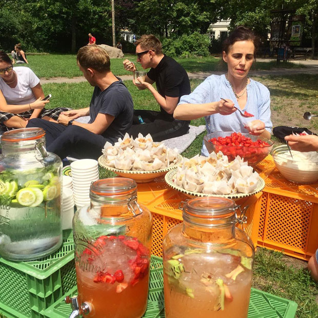 Studio Olafur Eliasson's picnic.  Image courtesy of @soe_kitchen's Instagram