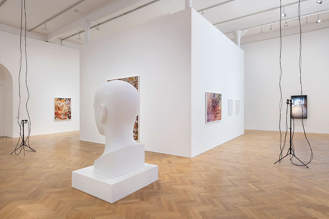 Installation view of Bloom, Trevor Paglen's new exhibition at Pace, London, September 2020