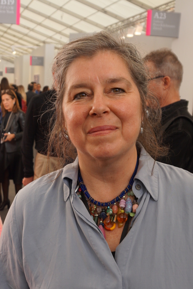 Portia Munson at Frieze, 2016. Photograph by Alex Rayner