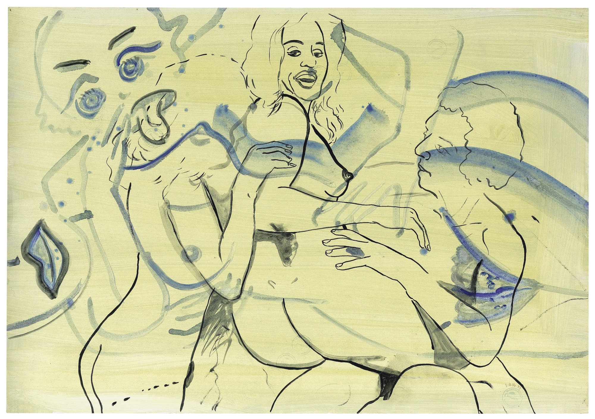 Untitled (1973) by Sigmar Polke, lot 17 in Sotheby's forthcoming Erotic: Passion and Desire sale.
All images courtesy of Sotheby's