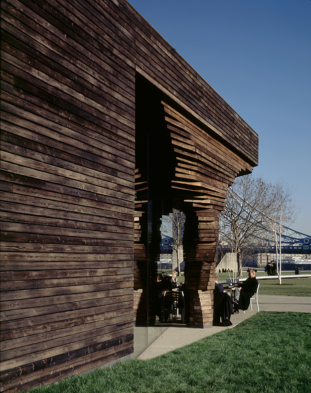 Potters’ Fields Parkside Pavilion by DSDHA. Photo by Hélène Binet.