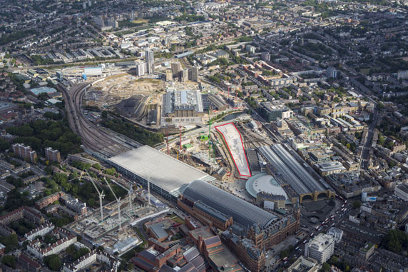 The site of Google's planned headquarters