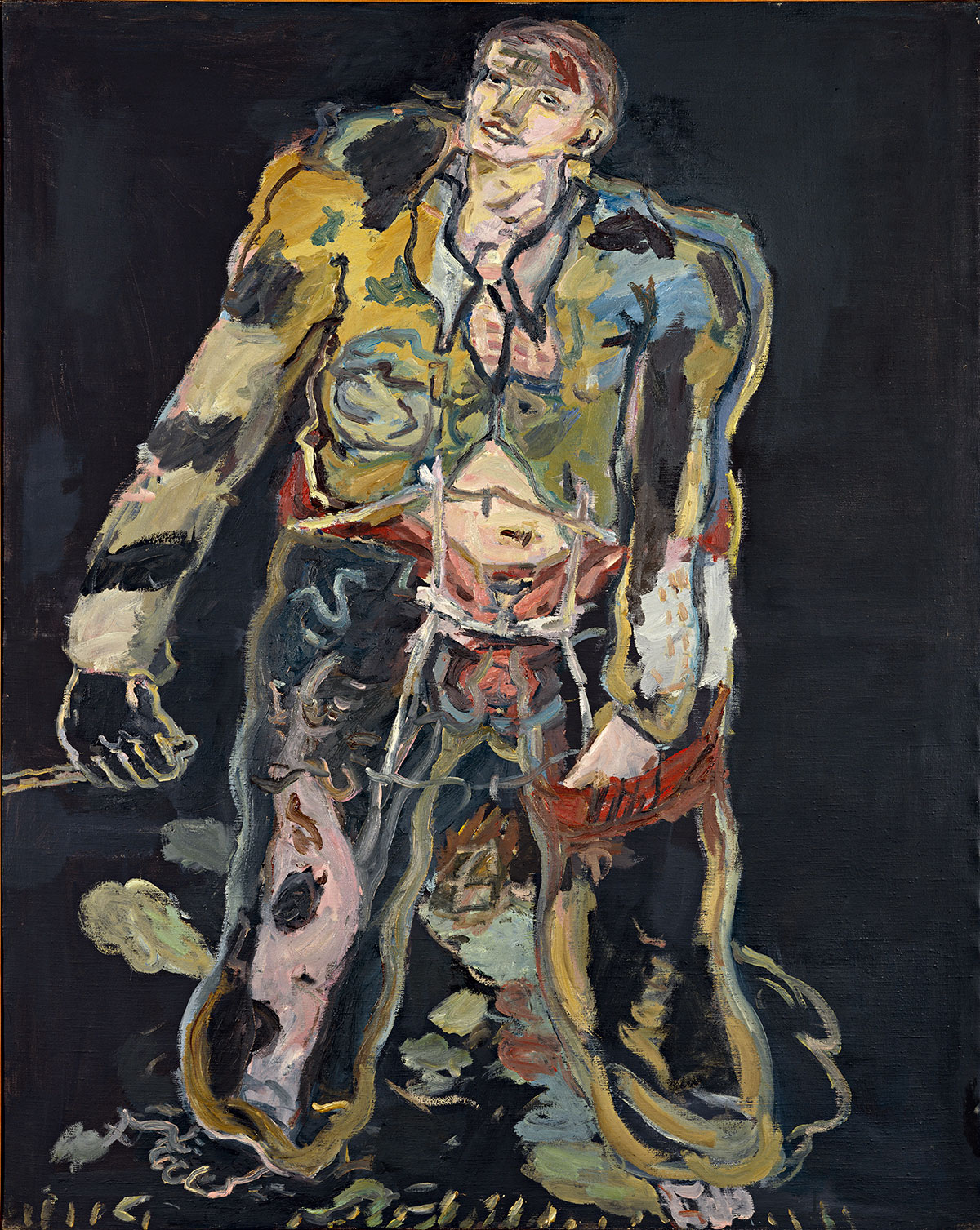 Georg Baselitz Rebel (Rebell) , 1965  Oil on canvas  162 x 130 cm  Tate: Acquired 1982, London  © Georg Baselitz, 2017  Photo: Friedrich Rosenstiel, Cologne