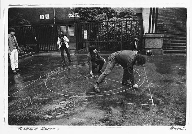 Shigeo Anzaï, Richard Serra, The 10th Tokyo Biennale '70 -- Between Man and Matter, Tokyo Metropolitan Art Museum. May, 1970, baryta-coated silver print. Courtesy the artist and White Rainbow, London.