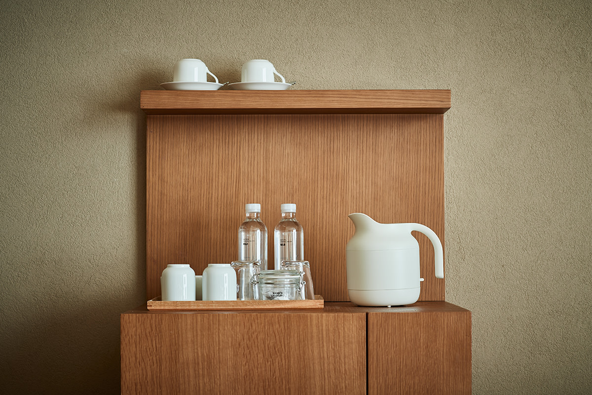 Naoto Fukasawa's electric kettle in Muji's new hotel in Shenzhen, China