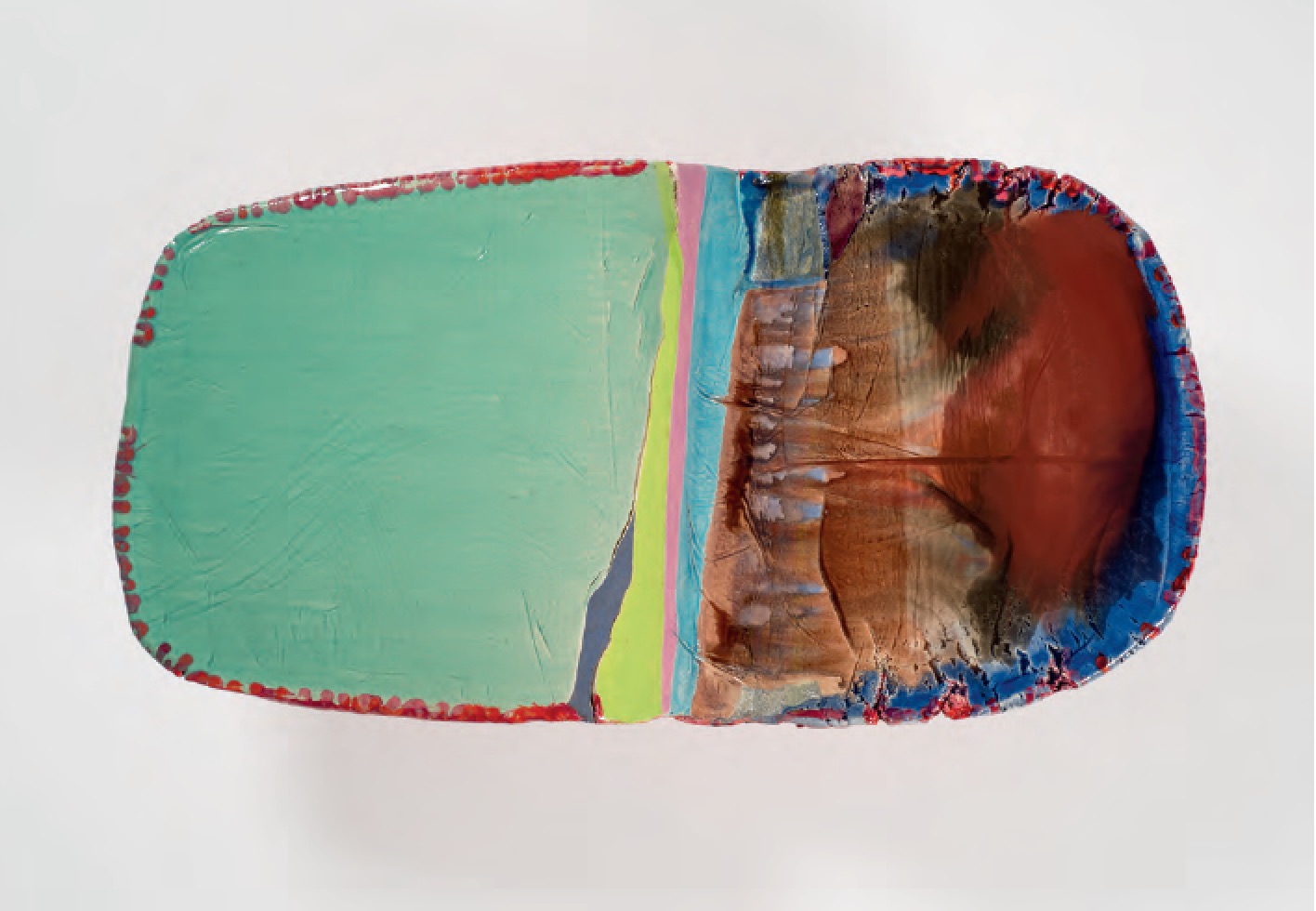 iv (inflexion), 2014–15 Ceramic, epoxy, pigment, stones and minerals - Liz Larner