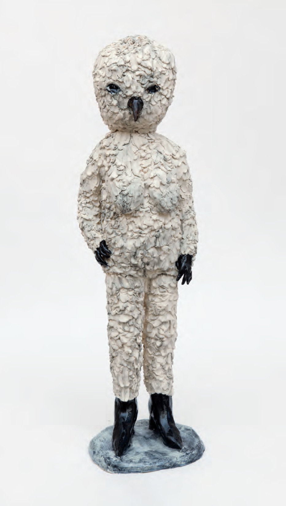 Birdwoman, 2013 Glazed and unglazed stoneware - Klara Kristalova - courtesy the artist, Lehmann Maupin, New York and Hong Kong, Galleri Magnus Karlsson, Stockholm and Galerie Perrotin