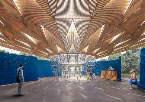 Serpentine Pavilion 2017 designed by Kéré Architecture, Design render © Kéré Architecture