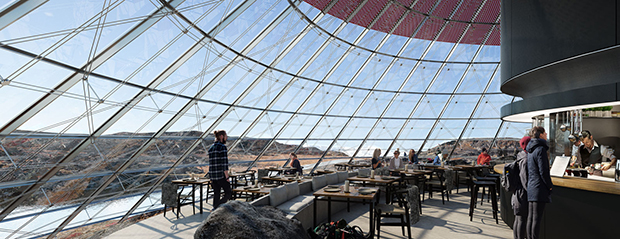 Rendering for Ilulissat Icefjord Park, Greenland, by Olafur Eliasson's Studio Other Spaces. Image courtesy of studiootherspaces.net