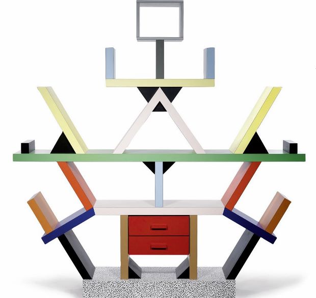 the Carlton bookcase by Ettore Sottsass