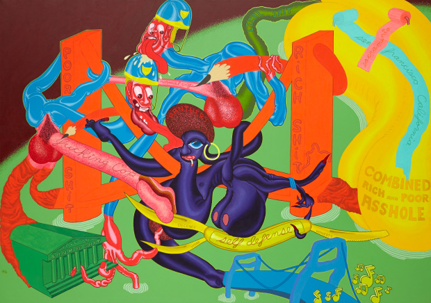 Self Defense (1969) by Peter Saul