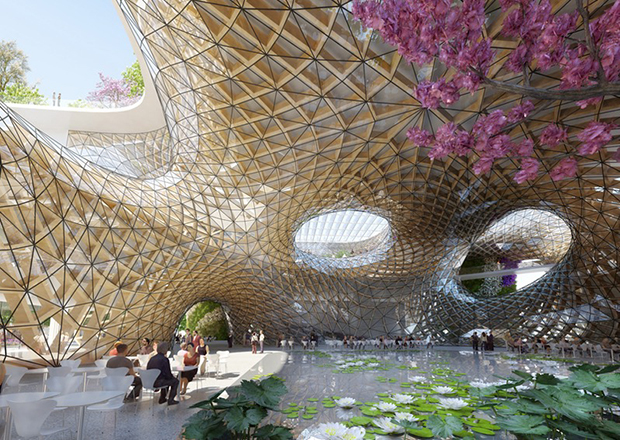 Renderings for Wooden Orchids by Vincent Callebaut Architectures